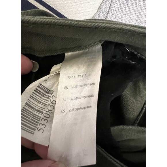 BKJ Sws X London Shorts Women Size 1 27 Bermuda Low Rise‎ Green Denim Jean - Picture 7 of 8